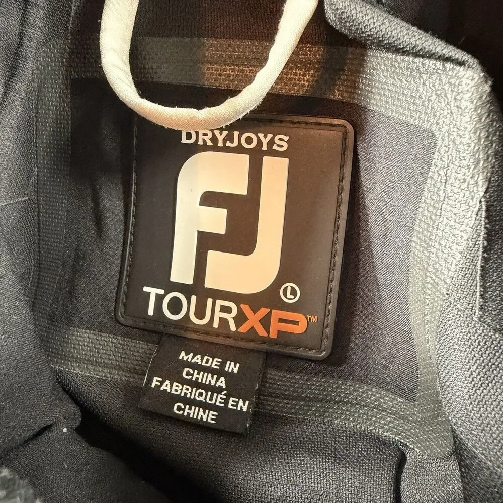Footjoy Dryjoys Tour XP Rain Jacket Mens Large Blue Golf Performance Full Zip